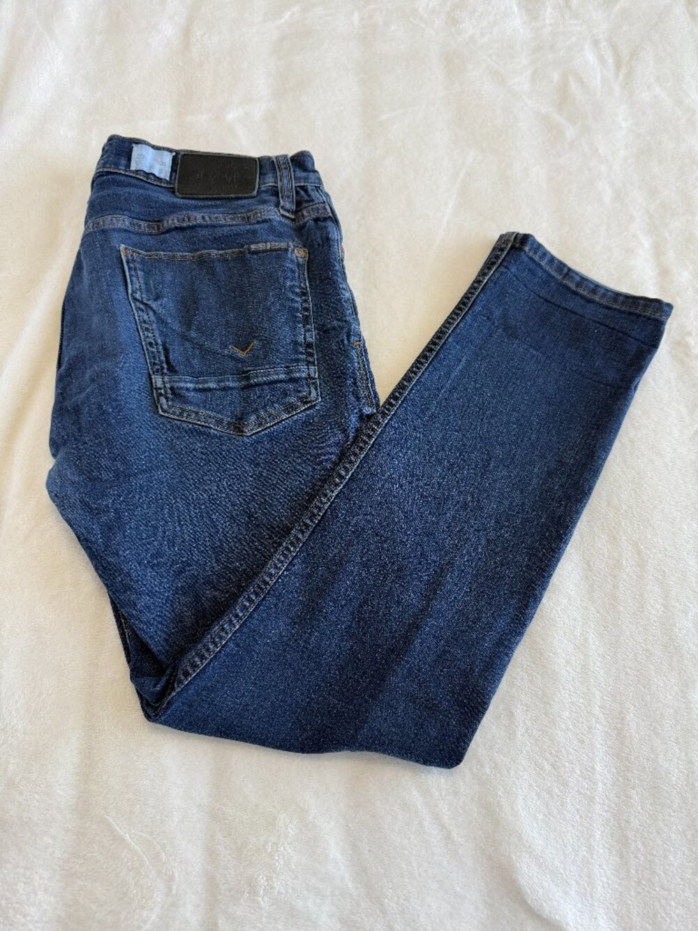 Hudson Ace Skinny Jeans Women Size 31 Blue Mid Rise Stretch Denim